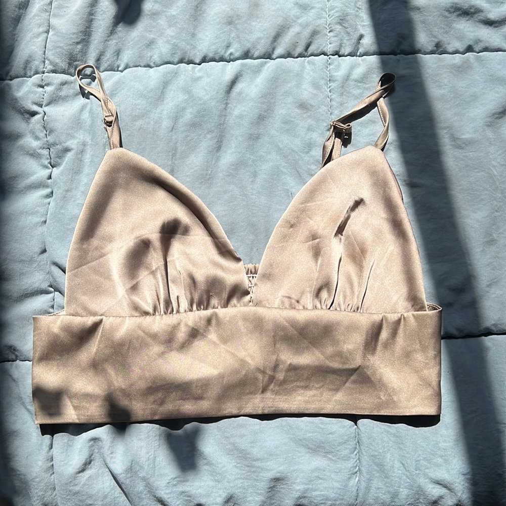 Satin bralette top